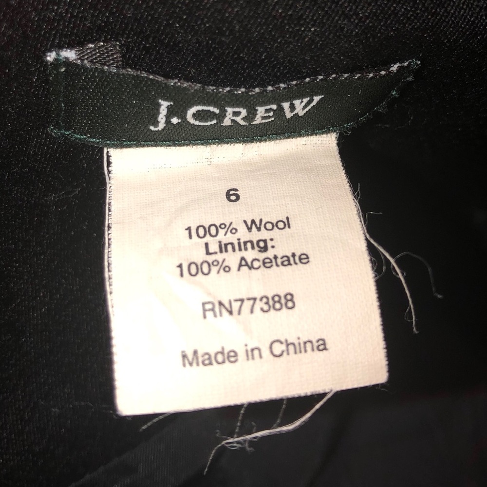 J. Crew dress vtg wool holiday - Picture 4 of 5